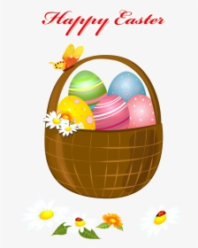 Transparent Happy Easter Banner Png - Happy Easter Basket Clipart, Png Download, Transparent PNG