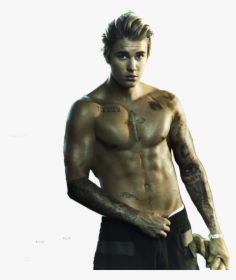 Justin Bieber Png 2017 Muscles By Amberbey - Justin Bieber Hot Shirtless, Transparent Png, Transparent PNG