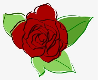 Flower Rose Drawing Png, Transparent Png, Transparent PNG