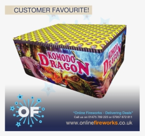 Komodo Dragon By Fireworks International From Online - Graphic Design, HD Png Download, Transparent PNG