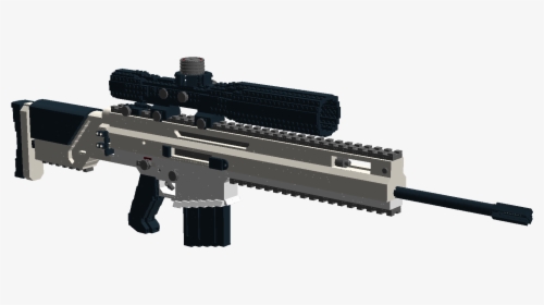 Fnh Scar Bluejay Themeister Png Intervention Airsoft - Sniper Rifle, Transparent Png, Transparent PNG