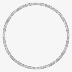 #circle #silver #silvercircle #glitter #frame #circleframe - Silver Glitter Circle Transparent, HD Png Download, Transparent PNG