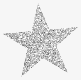 Star Silver Glitter Clip Art - Silver Glitter Star Clip Art, HD Png Download, Transparent PNG