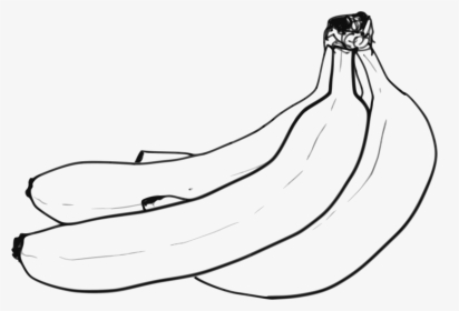 Banana Clipart Mango - Banana Line Art, HD Png Download, Transparent PNG