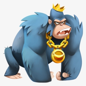 04 Character Gorilla Gb Thumbnail - Go Bananas Slot Netent, HD Png Download, Transparent PNG