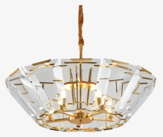 Zhongshan Contemporary Golden Indoor Crystal Lighting - Chandelier, HD Png Download, Transparent PNG