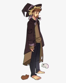 Witches Hat Png - Male Witch Drawing, Transparent Png, Transparent PNG