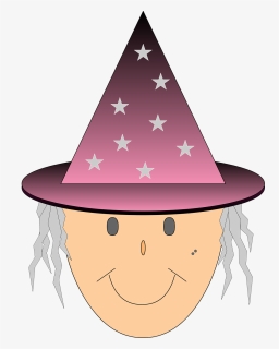 Witch, Stars, Witch S Hat, Halloween, Illustration - Witch, HD Png Download, Transparent PNG