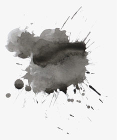 Ink - Black Watercolour Splash Png, Transparent Png, Transparent PNG