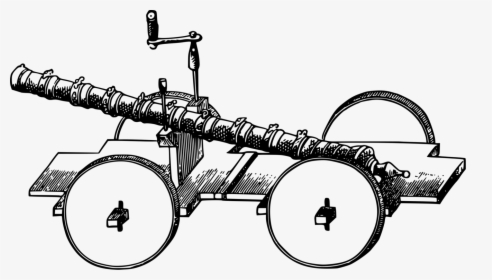 Wheel,line Art,chariot - Cannon Ancient Chinese Gunpowder, HD Png Download, Transparent PNG