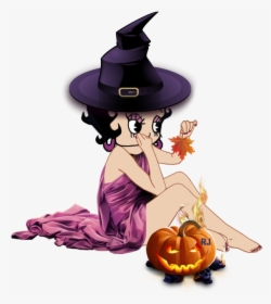 Cartoon Witch Hat - Tube Femmes Halloween Png, Transparent Png, Transparent PNG