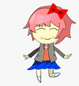 Chibi Sayori - Cartoon, HD Png Download, Transparent PNG