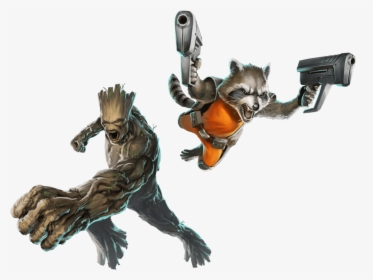 Guardians Of The Galaxy Cartoon Rocket Gun, HD Png Download, Transparent PNG
