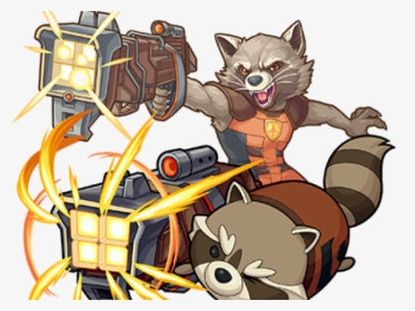 Rocket Raccoon Clipart Defender Galaxy - Rocket Raccoon In Guardians Of The Galaxy Cartoon, HD Png Download, Transparent PNG