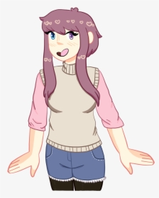 I Did Ddlc Fusions The First One Is Sayori Yuri, And - Ddlc Natsuki And Yuri Fusion, HD Png Download, Transparent PNG