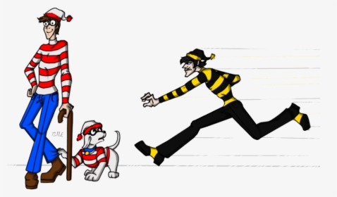 Where S Waldo Characters Png Clip Art Black And White - Where's Wally Characters, Transparent Png, Transparent PNG
