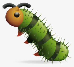 Caterpillar Emoji Png, Transparent Png, Transparent PNG