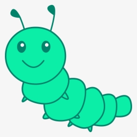 Green Caterpillar Clipart Free Clip Art Images - Cartoon Caterpillar, HD Png Download, Transparent PNG