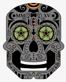 Ornate Sugar Skull - Calavera, HD Png Download, Transparent PNG