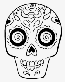 How To Draw Sugar Skull - Sugar Skull Easy Drawing, HD Png Download, Transparent PNG