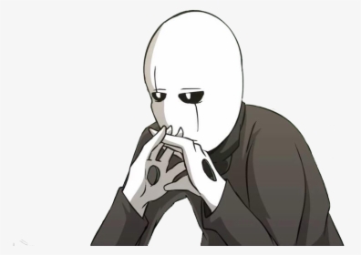 Here Is A Gaster Png File Because Everyone Needs One - Glitchtale Meme, Transparent Png, Transparent PNG