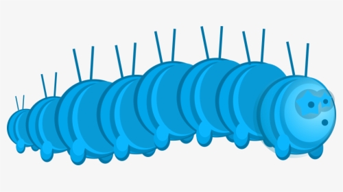 Blue Caterpillar - Blue Caterpillar Png, Transparent Png, Transparent PNG