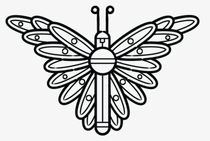 Collection Of Free Moth Drawing Symbol Download On - Aztec Butterfly Symbol, HD Png Download, Transparent PNG