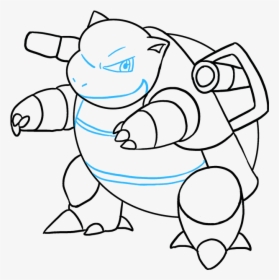 How To Draw Blastoise - Drawing Blastoise, HD Png Download, Transparent PNG