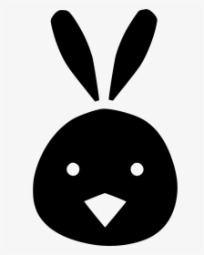 Chicken Bunny Ears Cute Chickling Rabbit - Bunny Rabbit Icon Png, Transparent Png, Transparent PNG