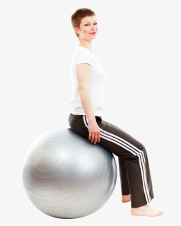 Beautiful Girl Doing Exercises With Ball Png Image - Portable Network Graphics, Transparent Png, Transparent PNG