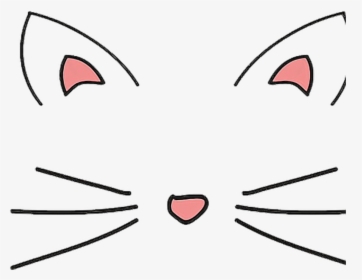 Cat Sticker Clipart , Png Download - Cat Ears No Background, Transparent Png, Transparent PNG
