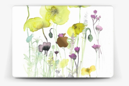 Painted Yellow Flowers Skin Macbook 12” - Ipad Pro 水彩, HD Png Download ...