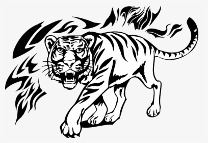 Tiger Lion Tattoo Decal - Vector Tiger Png, Transparent Png, Transparent PNG