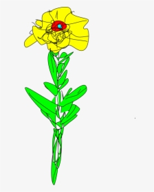 Simple Yellow Flower - Clip Art, HD Png Download, Transparent PNG