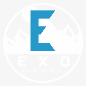 Exo Logo White Exo Your Better Place Png Exo Logo Circle - Emblem, Transparent Png, Transparent PNG