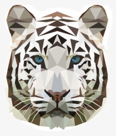 Geometric White Tiger , Png Download - Transparent White Tigers Logo, Png Download, Transparent PNG