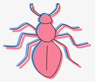 Pink And Blue Ant Silhouette Svg Clip Arts - Clip Art, HD Png Download, Transparent PNG