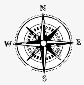 Simple Compass Tattoo Drawing, HD Png Download, Transparent PNG