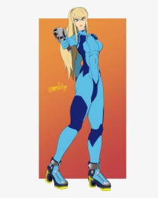 Zero Suit Samus Ultimate - Cartoon, HD Png Download, Transparent PNG