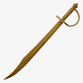 Wooden Pirate Sword - Pirate Sword, HD Png Download, Transparent PNG