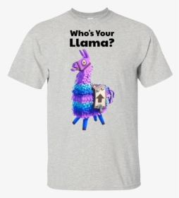 Who’s Your Llama Fortnite Youth T-shirt - Fortnite Loot Llama Png, Transparent Png, Transparent PNG