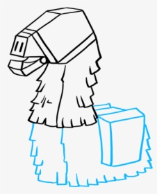 How To Draw Llama From Fortnite - Fortnite Llama How To Draw, HD Png Download, Transparent PNG