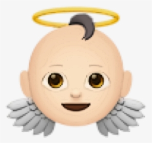 Baby Emoji Png - Angel Baby Emoji Hd, Transparent Png, Transparent PNG