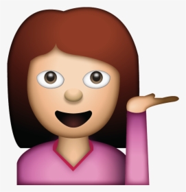 Download Woman Hand Gesture - Emojis Png Woman, Transparent Png, Transparent PNG