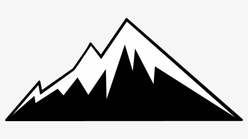 Mountain Black And White Clipart, HD Png Download, Transparent PNG
