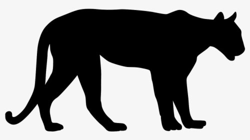 Mountain Lion Silhouette Vector, HD Png Download, Transparent PNG