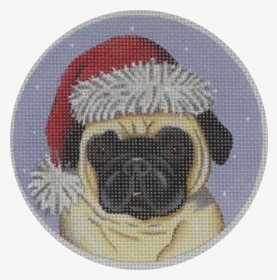 Pug Ornament - Cross-stitch, HD Png Download, Transparent PNG