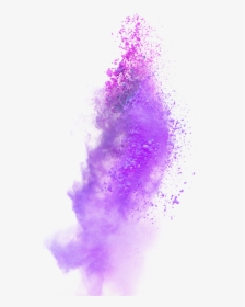 Purple Smoke Transparent - Purple Powder Explosion Png, Png Download, Transparent PNG