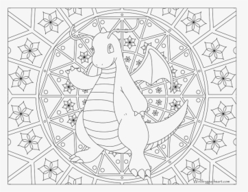 Pokemon Coloring Pages Dragonite, HD Png Download, Transparent PNG