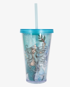 Siren Cold Cup, 16oz, Full Body - Starbucks Anniversary Collection 2019, HD Png Download, Transparent PNG